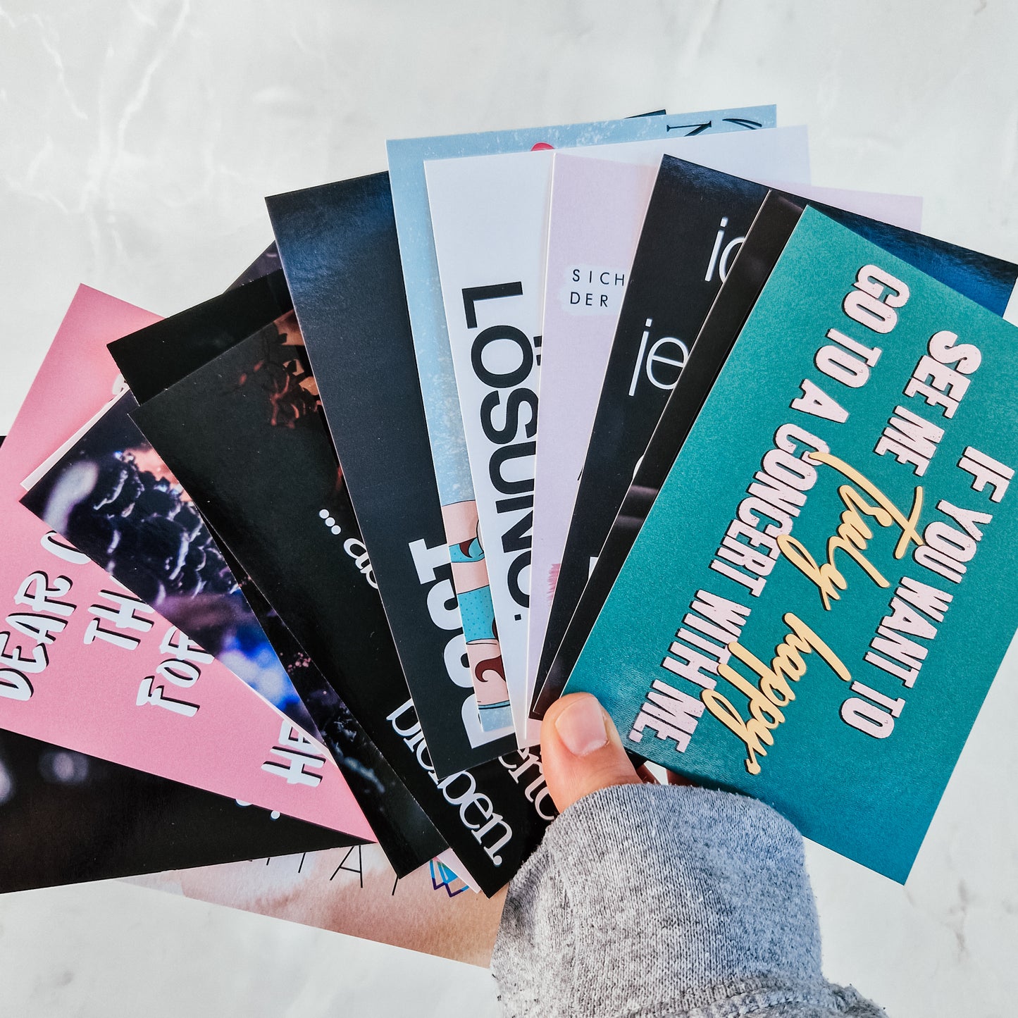 Postkarten Mystery Bag | Wundertüte | 4 -10 zufällig ausgewählte Konzertpostkarten | SALE