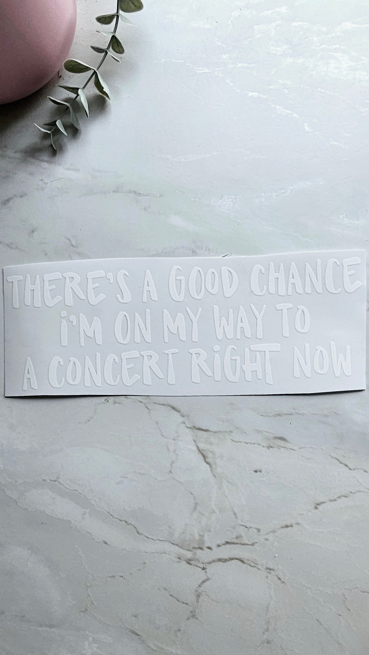 Autoaufkleber - On my way to a concert | UV Aufkleber für Autos | 25 x 9.5cm |