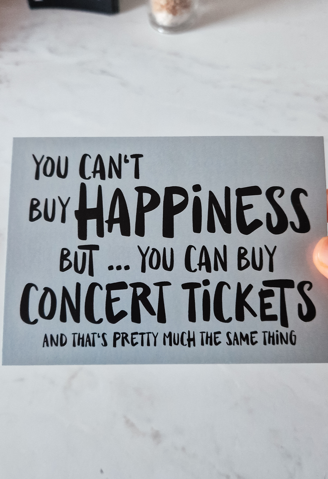 Concerts are happiness Postkarte | Konzert Postkarte | Konzertliebe