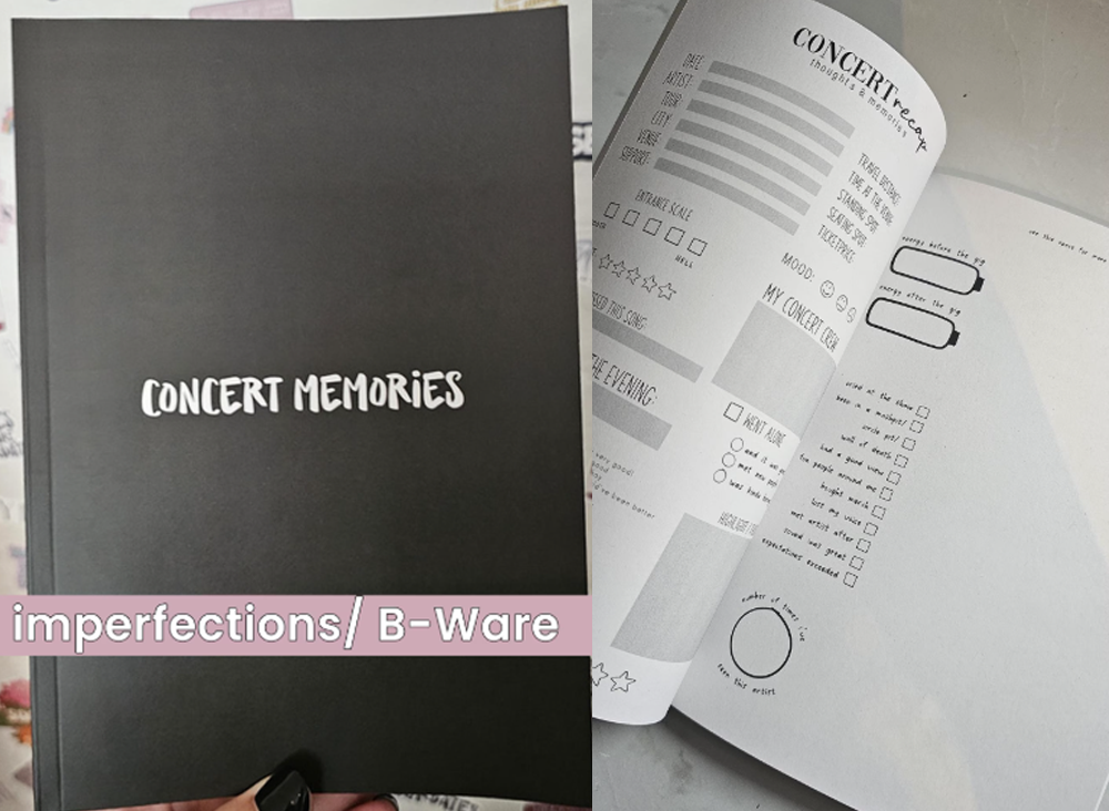 Konzerttagebuch Volume 3 | nachhaltig | Concert Memories | Konzertjournal | A5 | für 70 Konzerte