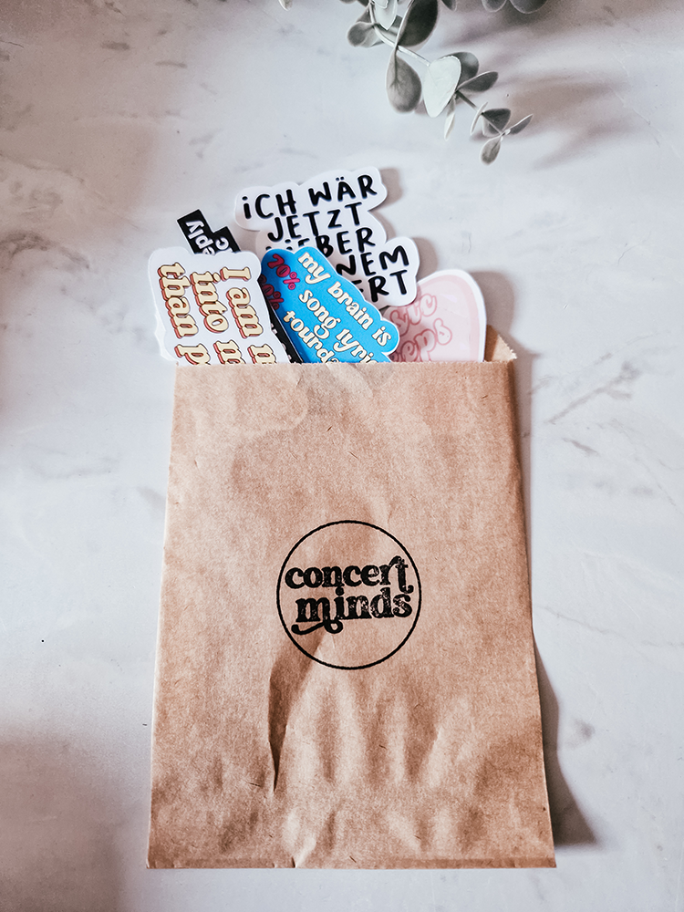 Sticker Mystery Bag | Wundertüte | 5 -8 zufällig ausgewählte Konzertsticker