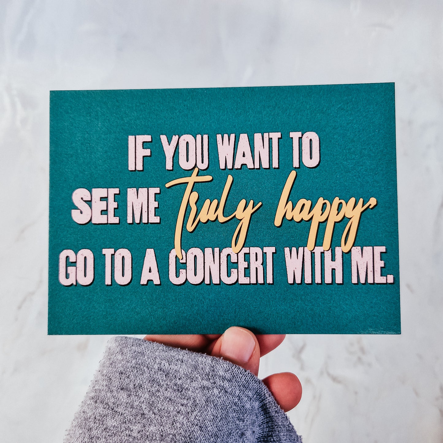 Truly Happy - Postkarte