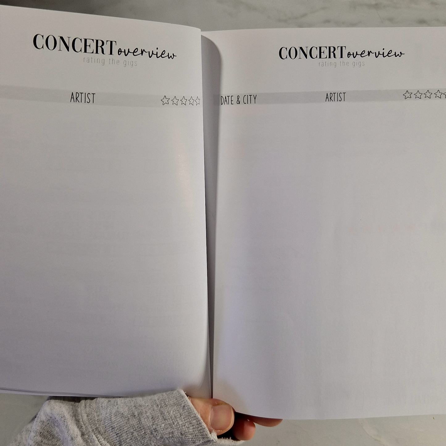 Konzerttagebuch Volume 3 | nachhaltig | Concert Memories | Konzertjournal | A5 | für 70 Konzerte