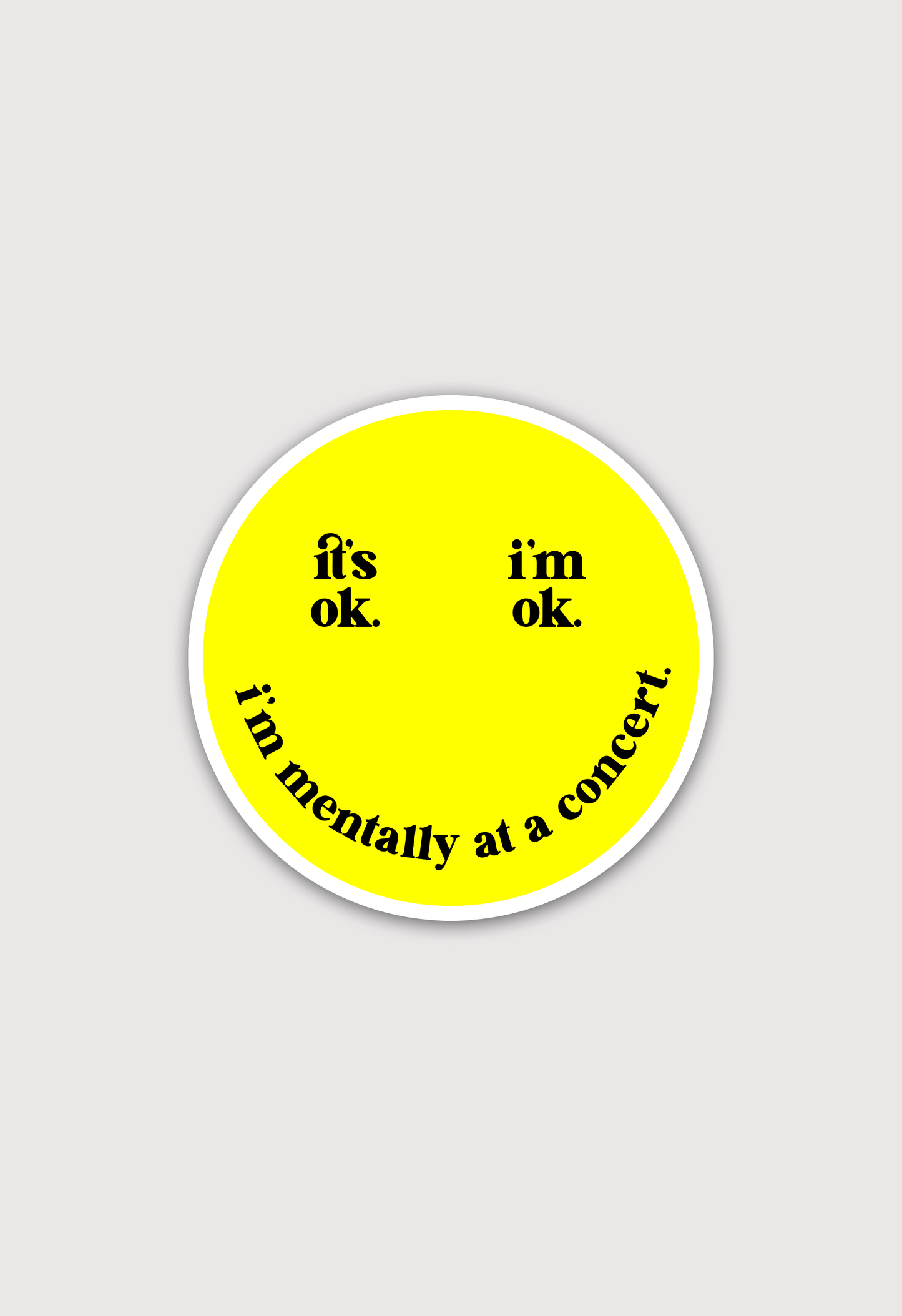 Mentally at a concert - Konzertsticker