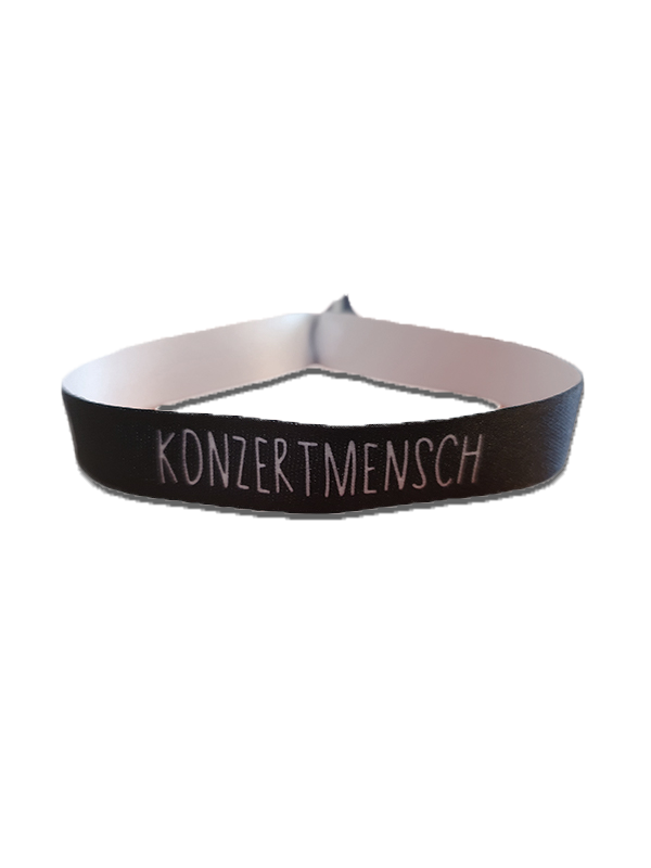 Konzertmensch - Bändchen bedruckt