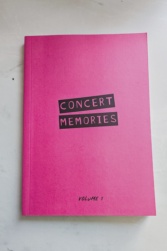 Konzerttagebuch PINK Volume 3 | Concert Memories | nachhaltig | Concert Journal | A5 | für 70 Konzerte