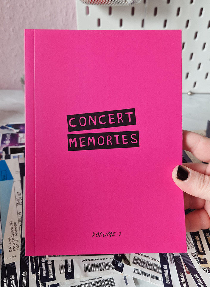 NEW: Konzerttagebuch PINK Volume 3 | Concert Memories | nachhaltig | Concert Journal | A5 | für 70 Konzerte