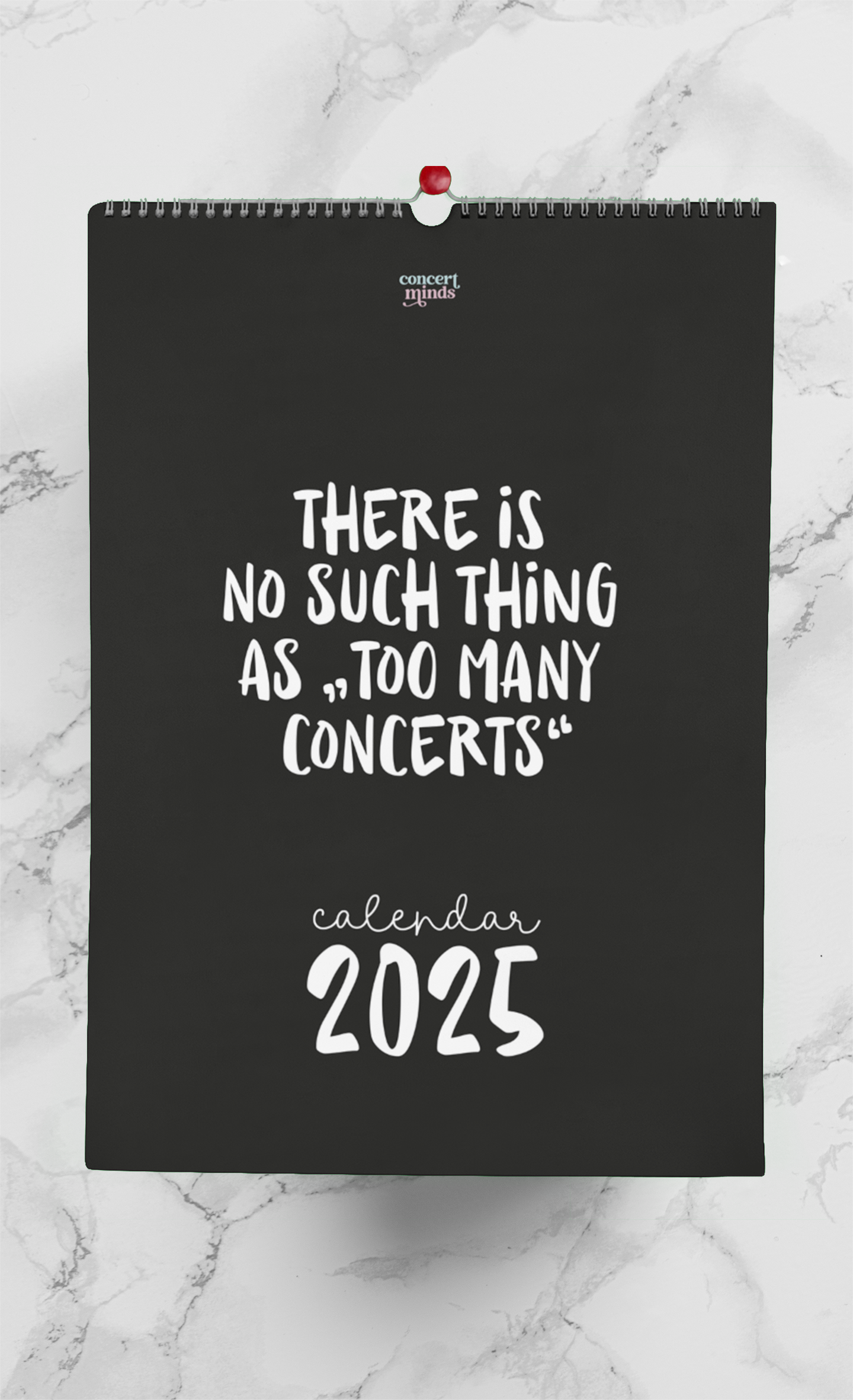 Concert &amp; Music Love - Calendar 2024 | Concert sayings | A3 and A4