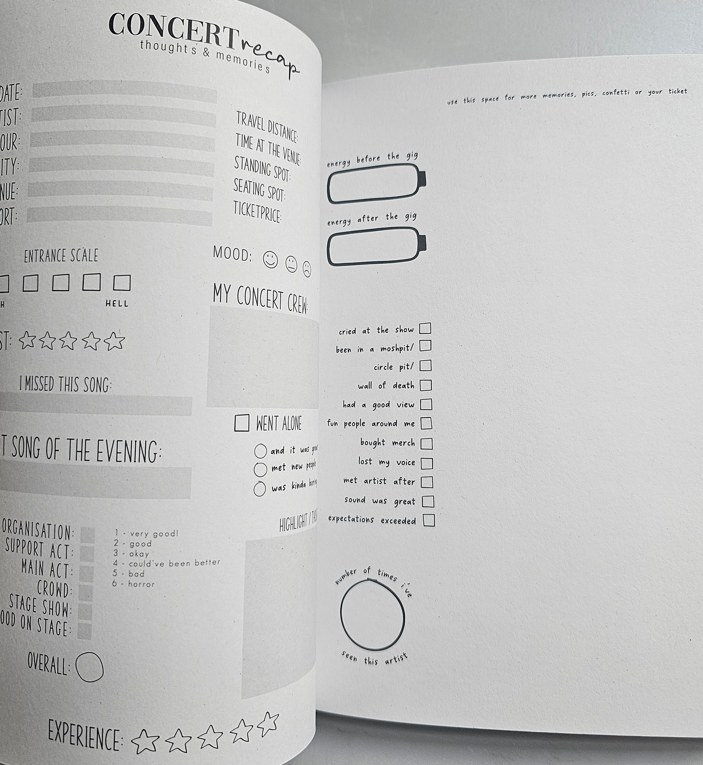 Imperfect Volume 2: The Concert Journal | A5 Konzerttagebuch | B-Ware | SALE