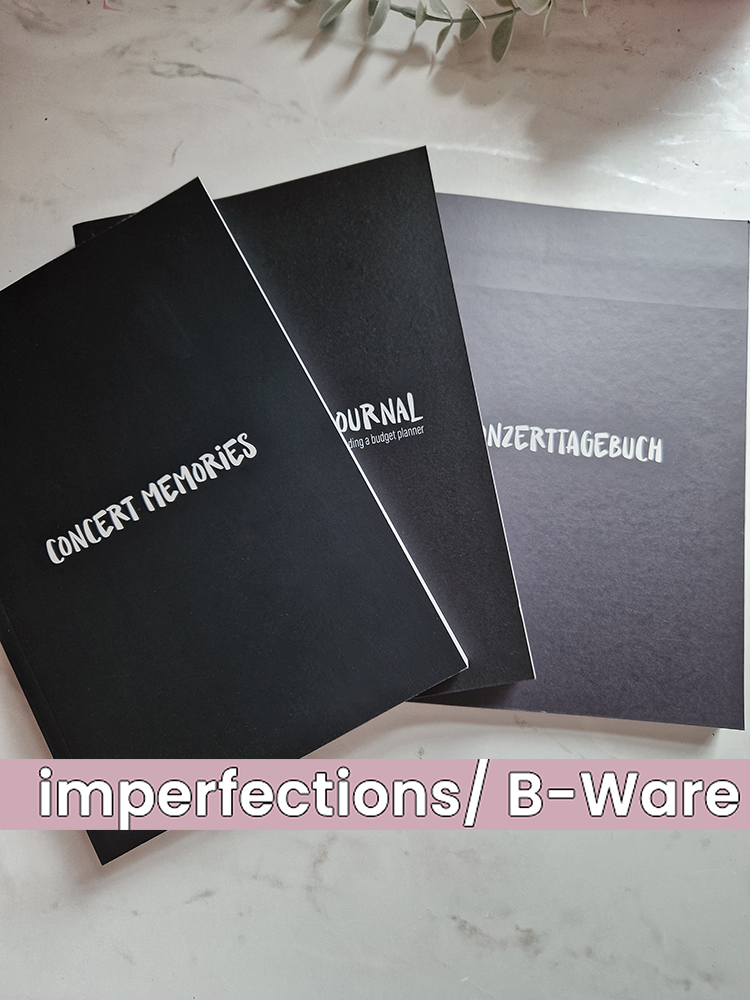 Konzerttagebuch: imperfekte Versionen |  Concert Memories | A5 | B-Ware | SALE