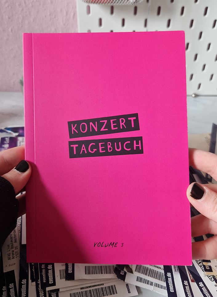 NEW: Konzerttagebuch PINK Volume 3 | Concert Memories | nachhaltig | Concert Journal | A5 | für 70 Konzerte