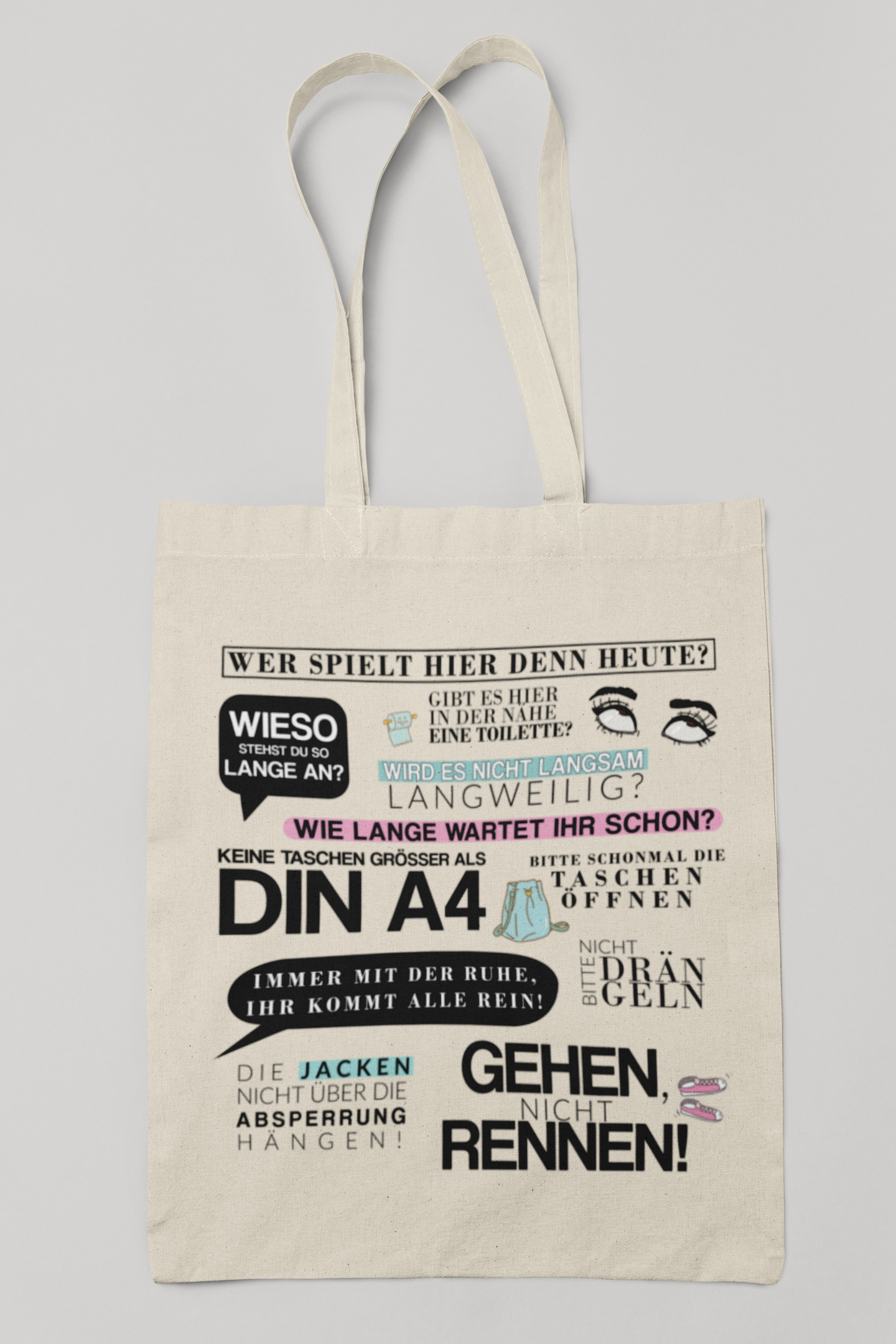 Typische Konzertsprüche - Tasche