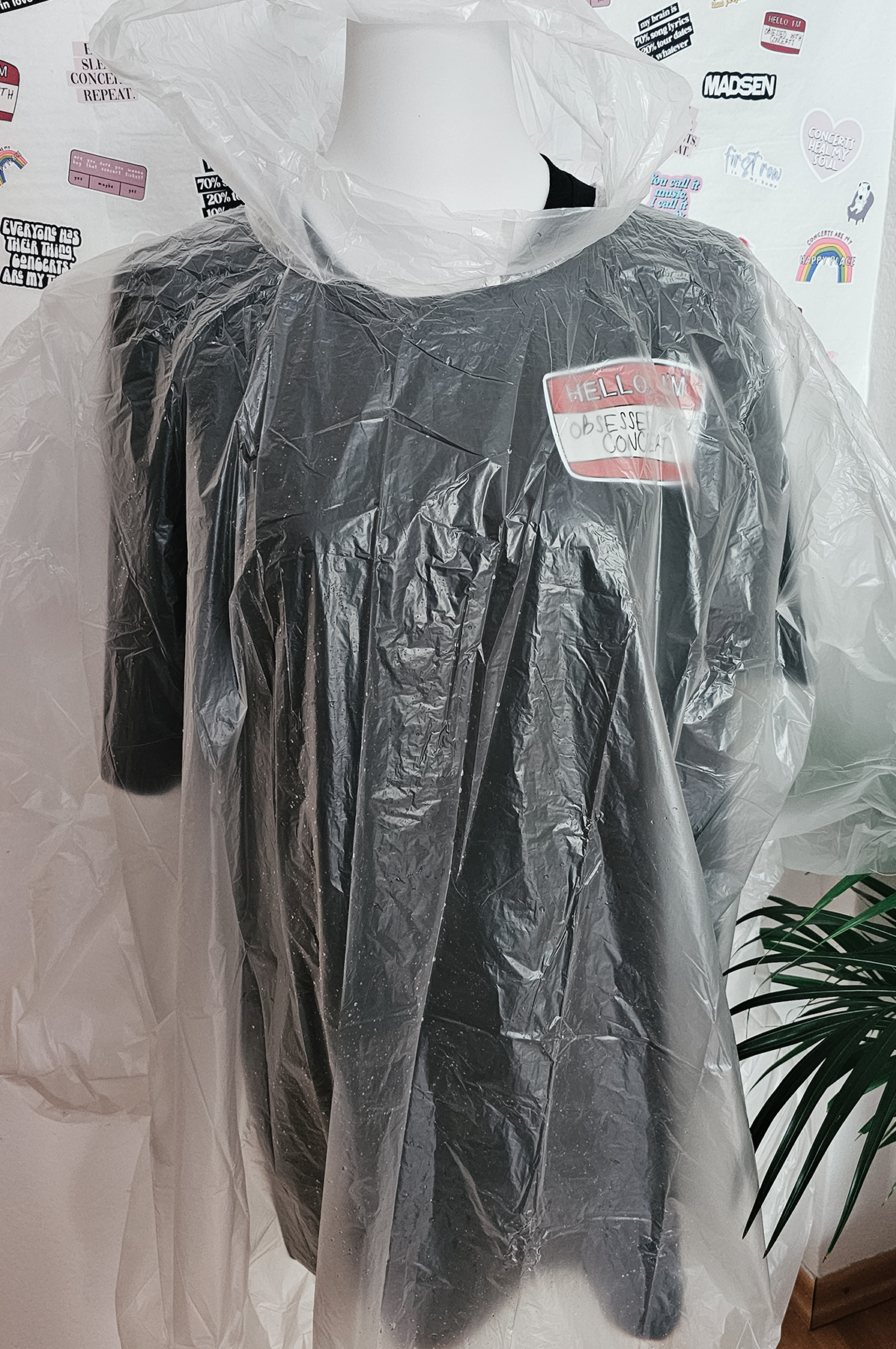 Regenponcho für Konzerte | nachhaltig | kompostierbar | transparent