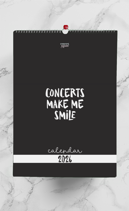 Concert &amp; Music Love - Calendar 2024 | Concert sayings | A3 and A4