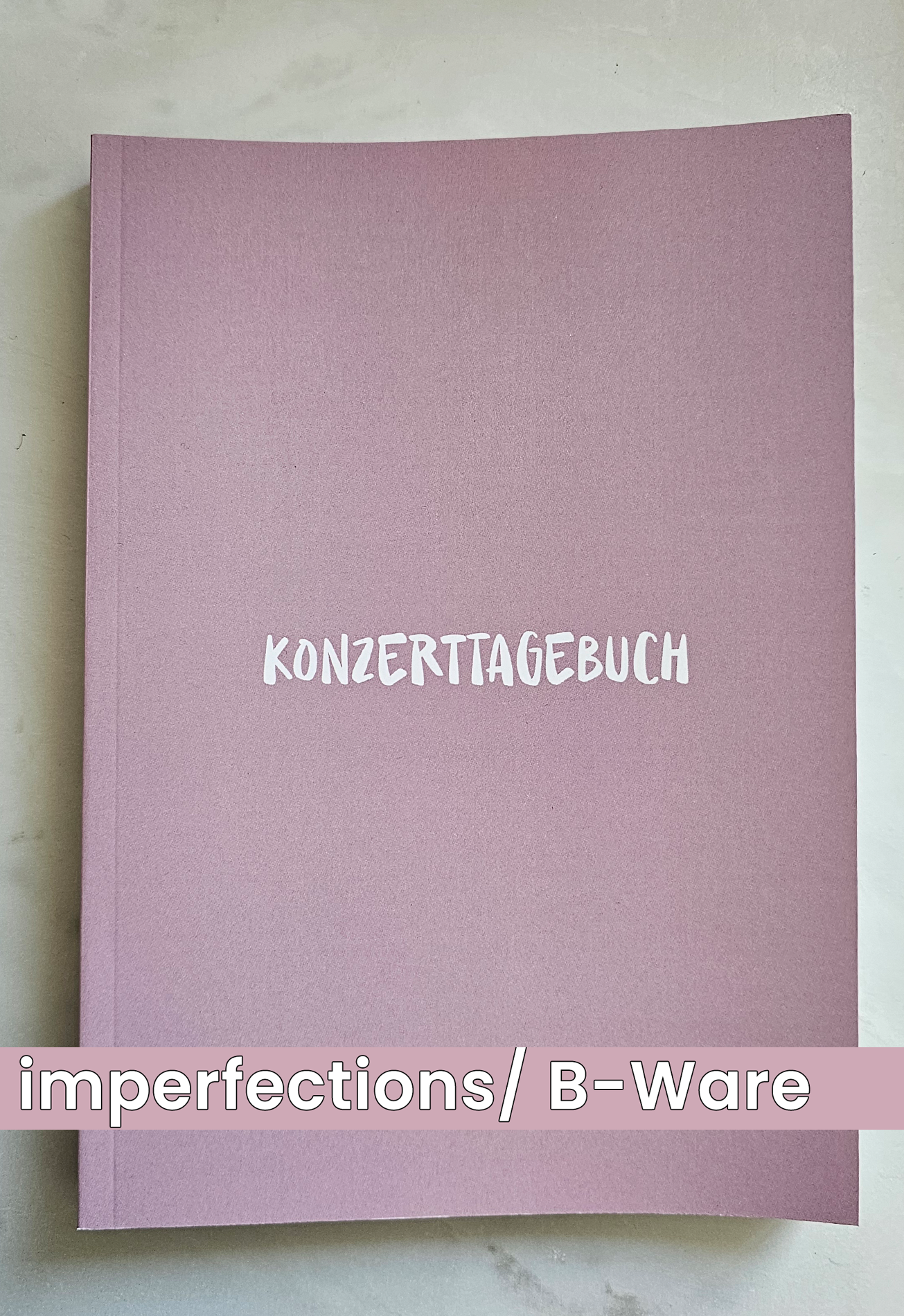 Konzerttagebuch Volume 3 rosa | nachhaltig | Concert Memories | Konzertjournal | A5 | für 70 Konzerte