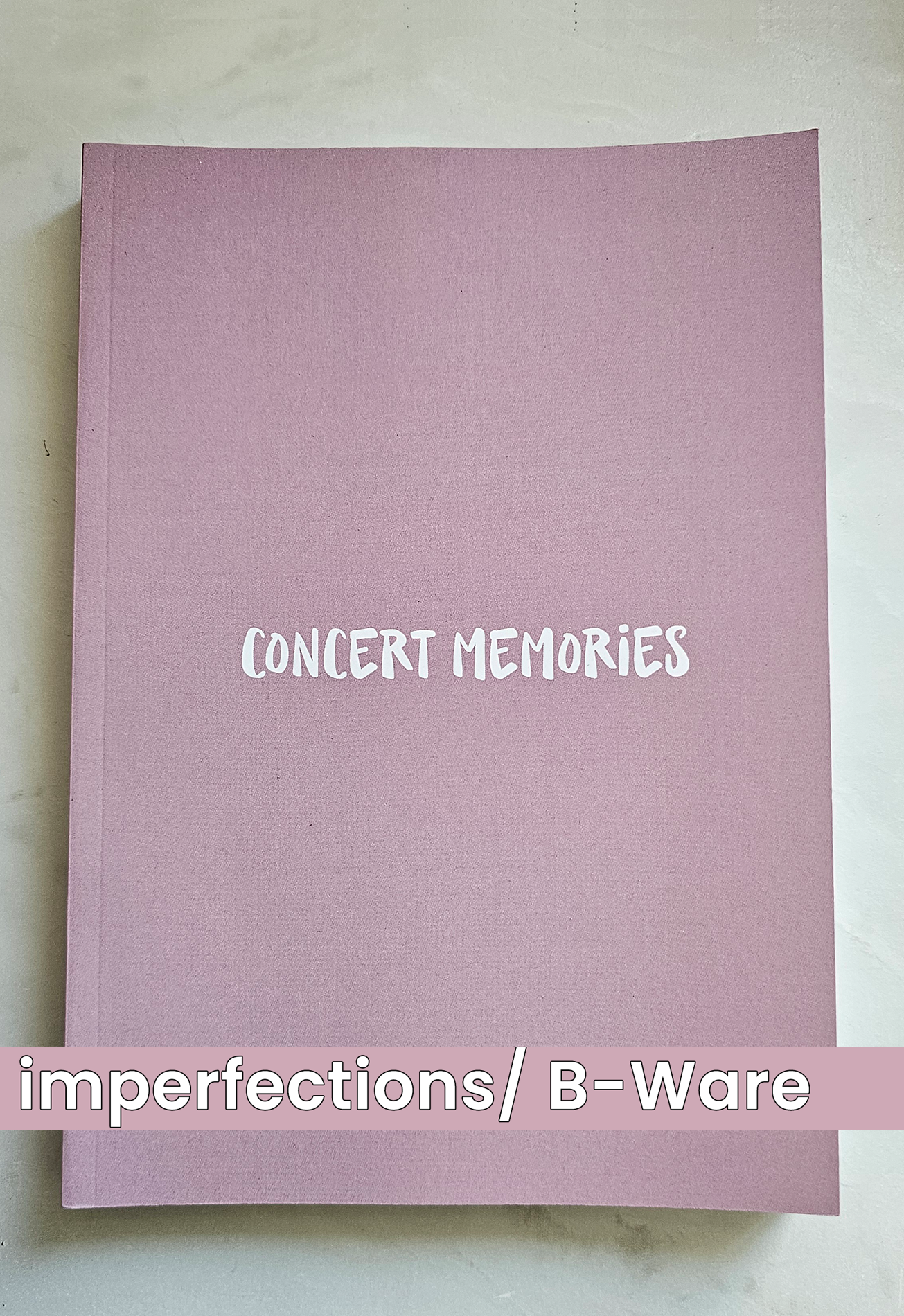 Konzerttagebuch Volume 3 rosa | nachhaltig | Concert Memories | Konzertjournal | A5 | für 70 Konzerte