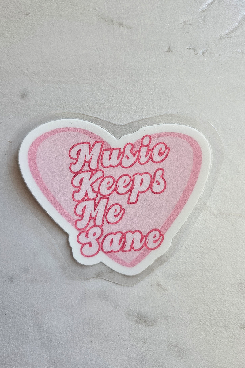 Music keeps me sane - Sticker
