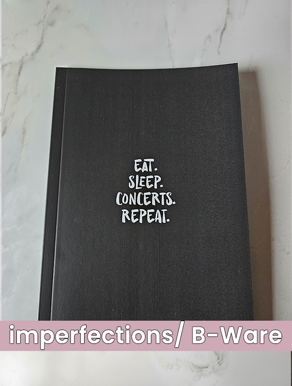 Imperfect Volume 1 Deutsch: Eat Sleep Concerts Repeat | A5 Konzerttagebuch | B-Ware | SALE