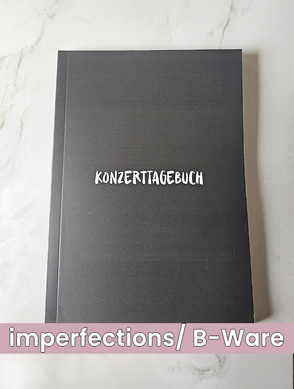 Imperfect Volume 3: Concert Memories | A5 Konzerttagebuch | B-Ware | SALE